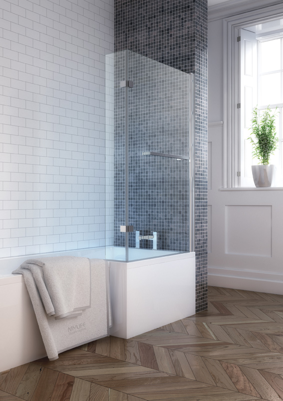 L Shape Shower Bath